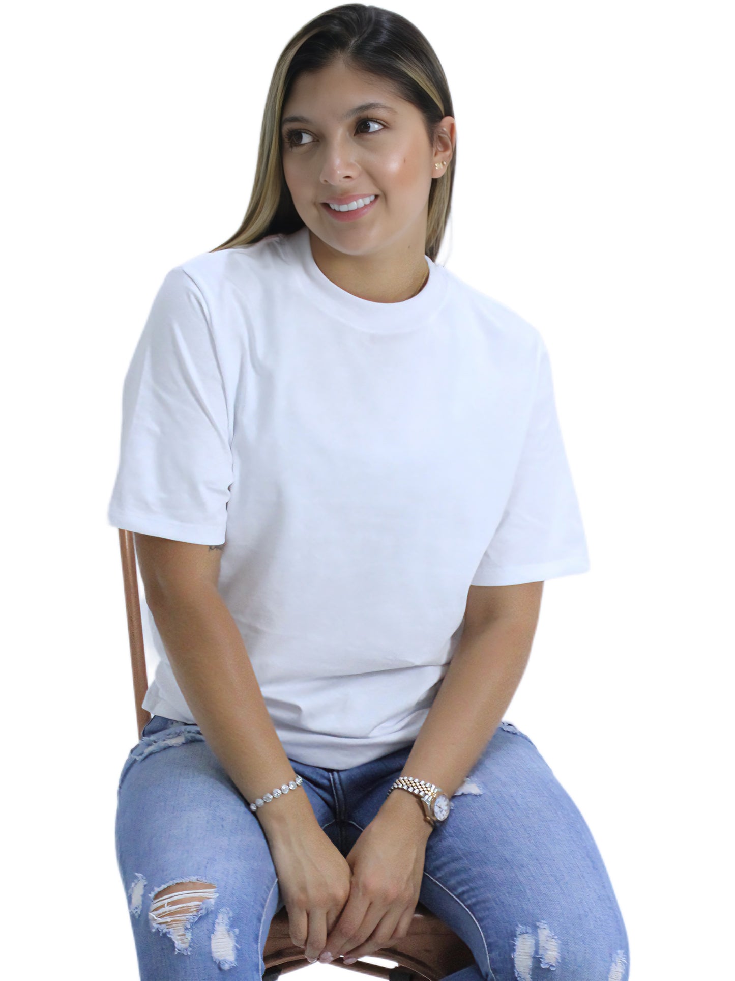 Camiseta cuello grueso Dama