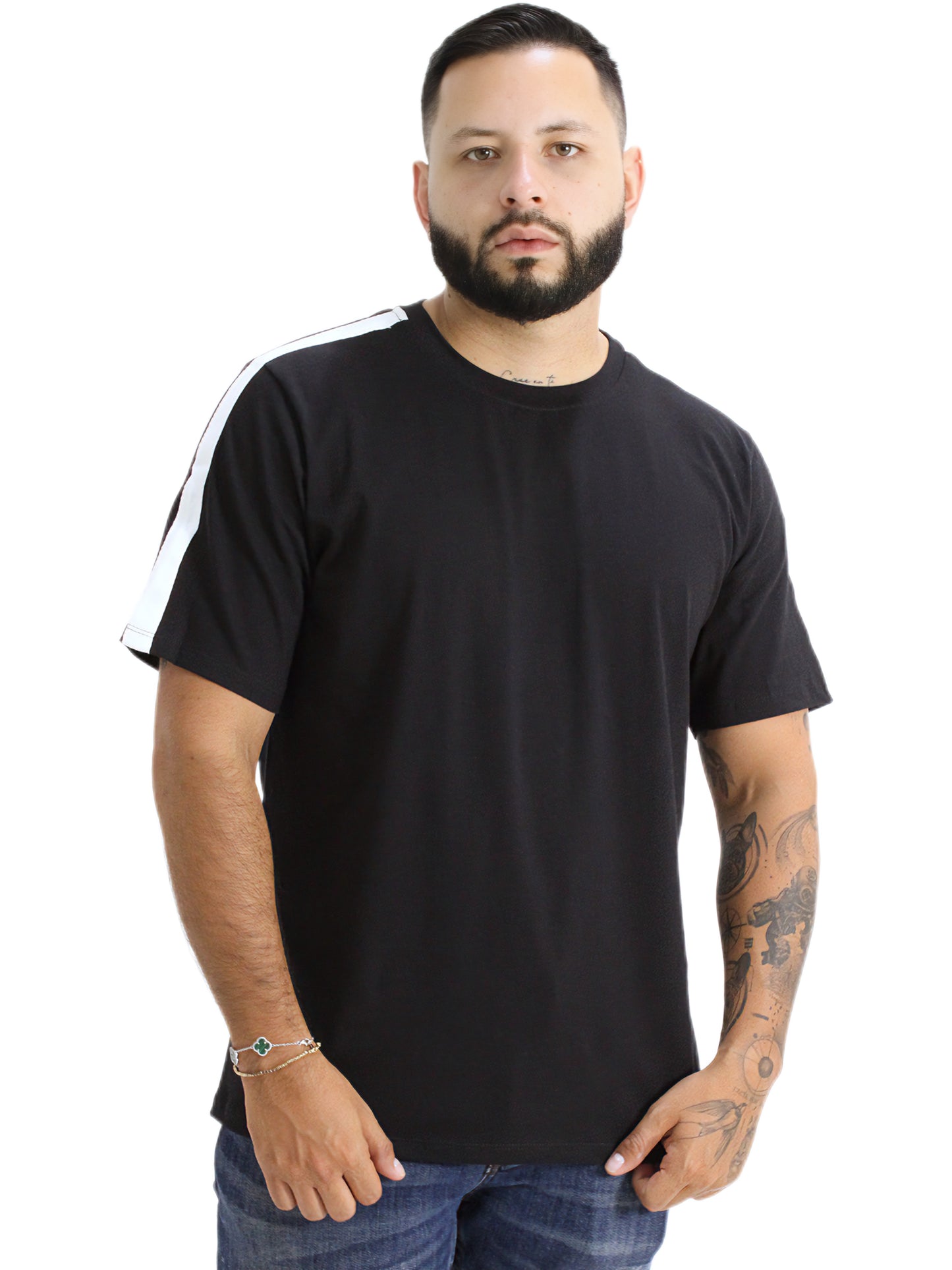 Camiseta tela fría con sesgo Caballero