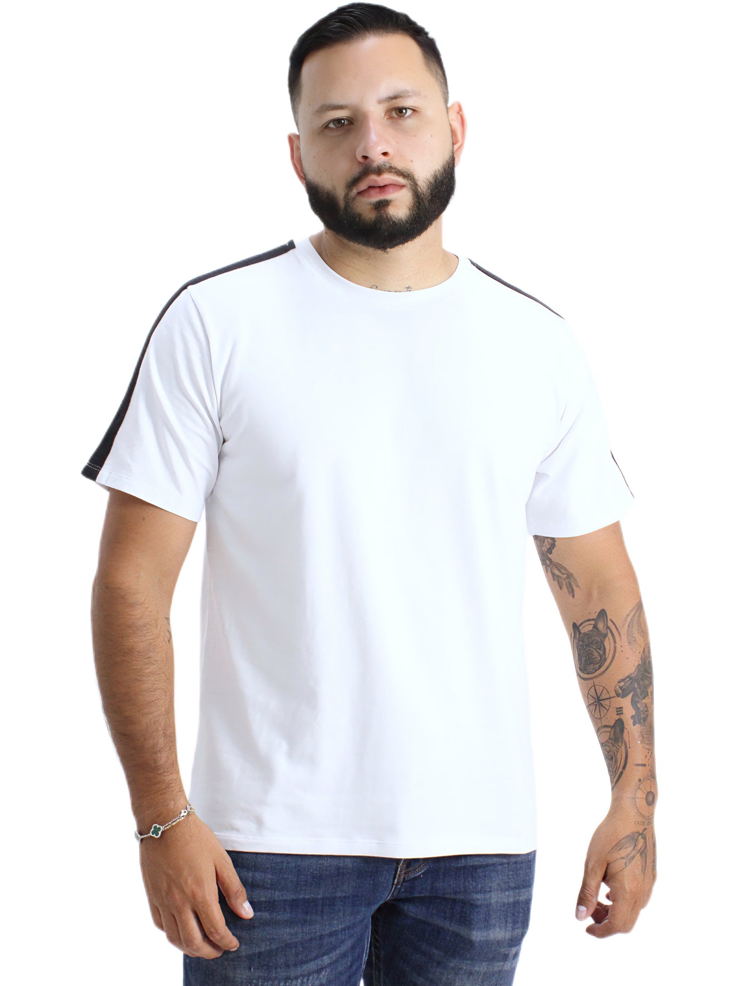 Camiseta tela fría con sesgo Caballero