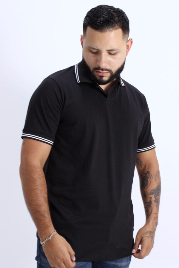 Tipo Polo Doble Linea Hombre