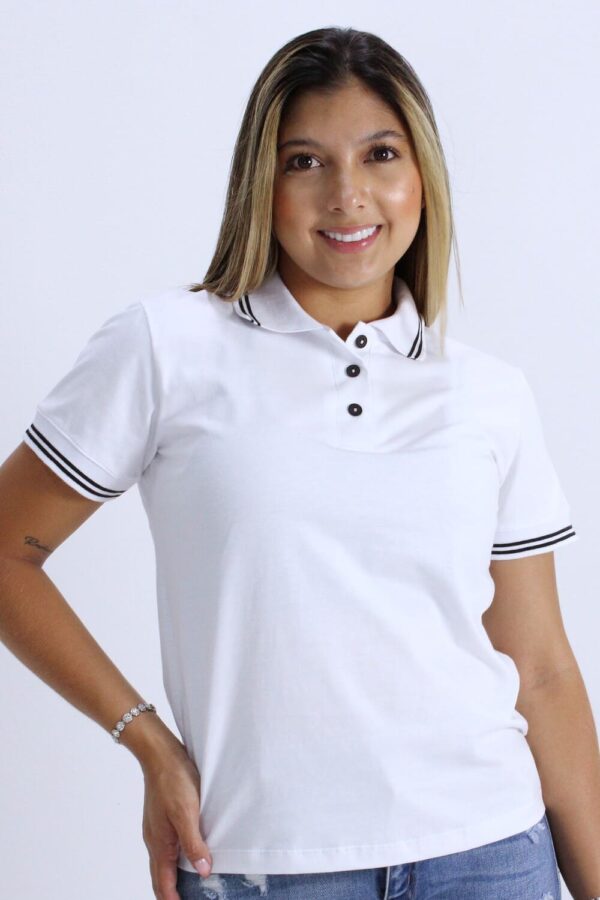 Tipo Polo Doble Linea Mujer - Imagen 3